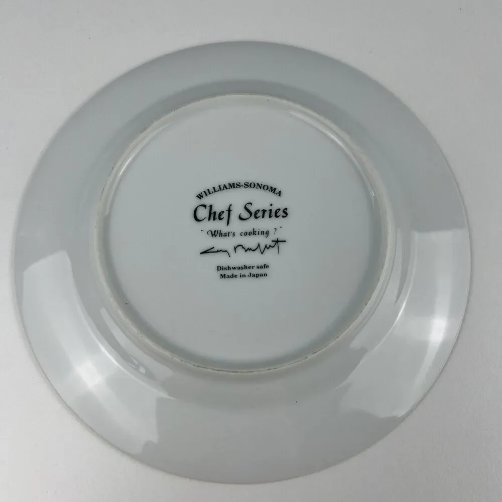 CHEF SERIES Salad Dessert Plate Williams Sonoma Guy Buffet “What’s Cooking”